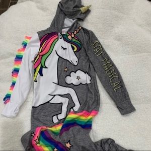 Girls Unicorn Onsie